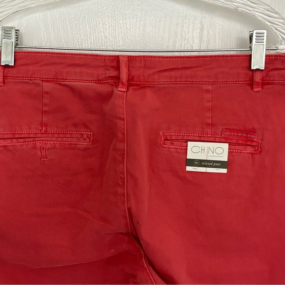 Anthropologie Cropped Ankle Pants in Coral Red - Picture 8 of 15